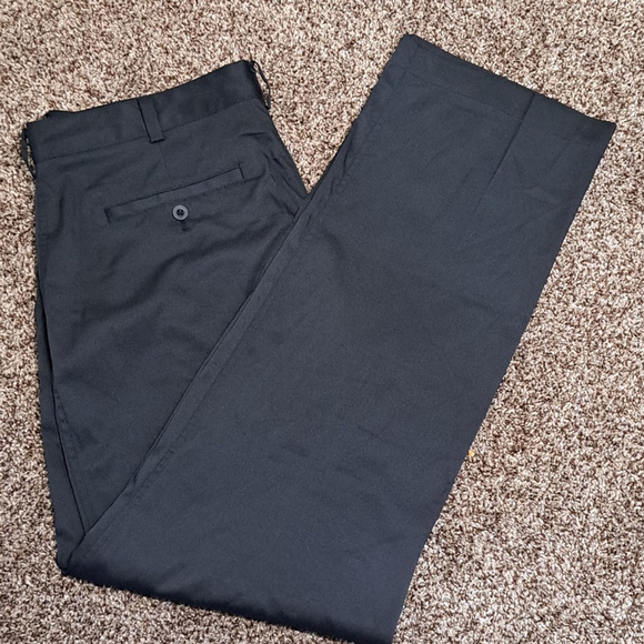 Nike Black Dress Pants Straight Leg - Picture 1 of 11